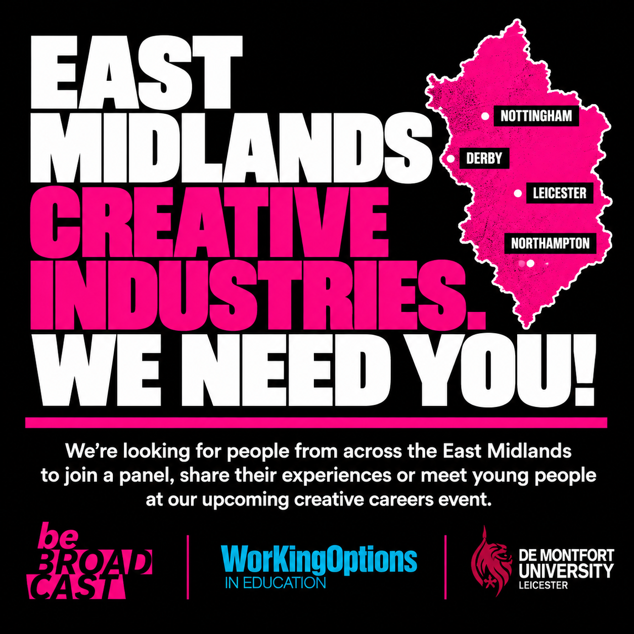 East Midlands creative industries: We need you!