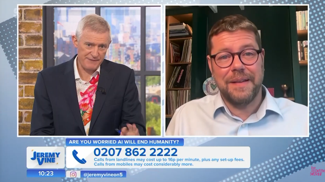 Graeme Stewart Check Point AI security commentary on The Jeremy Vine Show